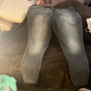 Like New Size 24 Long Maurices Grey Jeggings